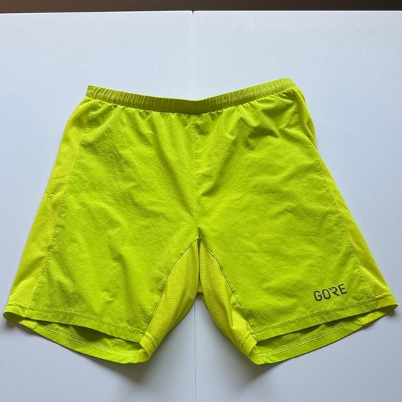 GORE Bright Yellow Athletic Shorts - Picture 1 of 10